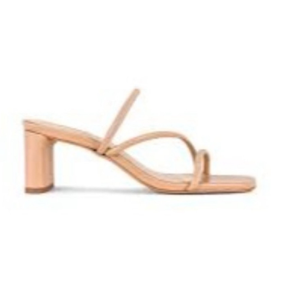 Schutz Chessie Mid Sandal in True Beige - Picture 2 of 9